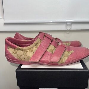 Gucci Pink and Beige Women's Sneakers